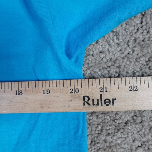 Vintage Susie Saloon Shirt Large Blue Okama Single Stitch - Picture 6 of 7